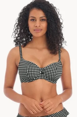 Bikini Tops^Freya Check In H Cup Sweetheart Bra Black/white