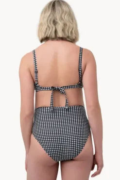 Bikini Sets^Ripe Maternity Check Nursing Bikini Set Black/White