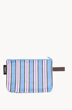 Travel^Kollab Choc Stripe Clutch Blue