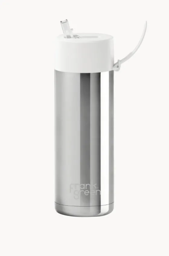 Drinkware|Drinkware^Frank Green Chrome Ceramic Drink Bottle 595ml Cloud
