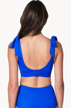 Bikini Tops^Une Piece Classic Square Neck Bralette Blue