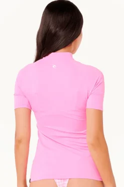 Rashies & Sunsuits^Rip Curl Classic Surf Short Sleeve Suntop Light pink