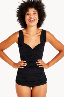 One Pieces^Capriosca Classique Retro One Piece Black