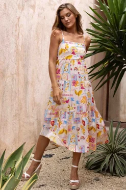 Dresses^Go Girl Coco Vacay Ellie Midi Dress Blush