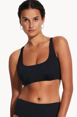 Bikini Tops^Seafolly Collective DD Cup Scoop Neck Halter Black