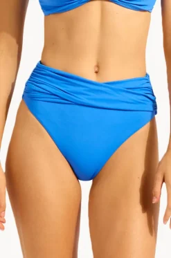 Bottoms^Seafolly Collective High Waist Wrap Pant Sapphire