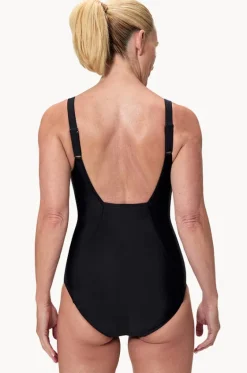 One Pieces^Speedo Contour One Piece Black/white