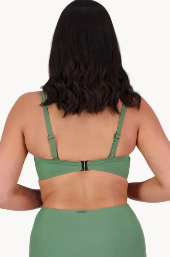 Bikini Tops^Moontide Contours E Cup Cross Front Bra Khaki