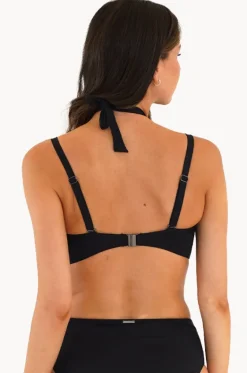 Bikini Tops^Moontide Contours F Cup Bandeau BLACK