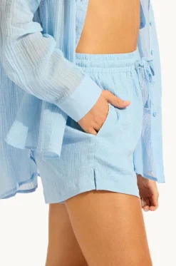 Shorts^Seafolly Crinkle Short Cornflower