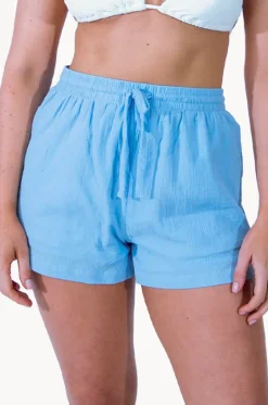 Shorts^Seafolly Crinkle Short Cornflower