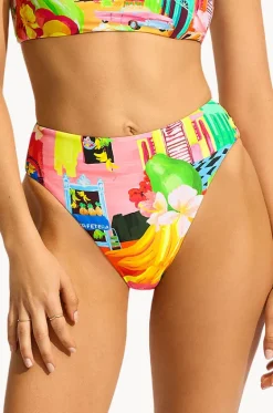 Bottoms^Seafolly Cuba High Rise Pant Turquoise