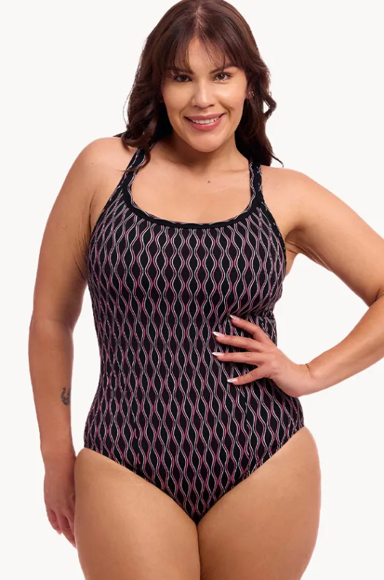 One Pieces^Funkita Curvy Queen Locked In Lucy One Piece Black/pink