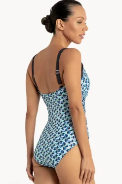 One Pieces^Jantzen Deco Ruched Cross Over One Piece Navy