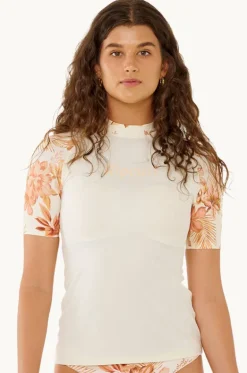 Rashies & Sunsuits^Rip Curl Desert Dreams Short Sleeve Suntop White