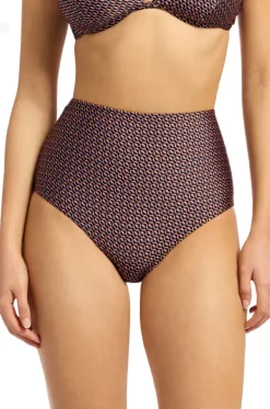 Bottoms^Jets Desert Geo High Waist Pant Chocolate