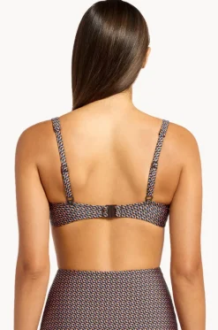 Bikini Tops^Jets Desert Geo Underwire Tri Chocolate