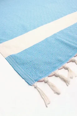 Travel|Towels^Havlu Diamond Turkish Towel Blue