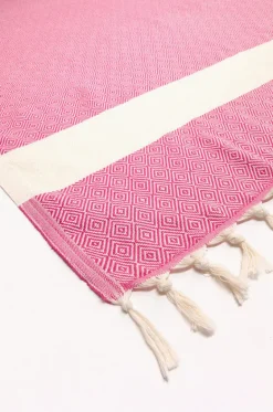 Travel|Towels^Havlu Diamond Turkish Towel Pink