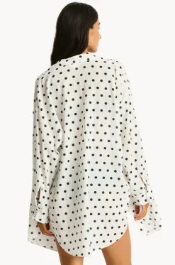 Overswim^Sea Level Dottie Cruise Shirt Coconut
