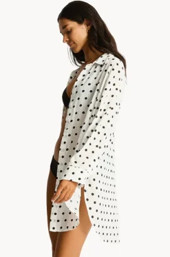 Overswim^Sea Level Dottie Cruise Shirt Coconut