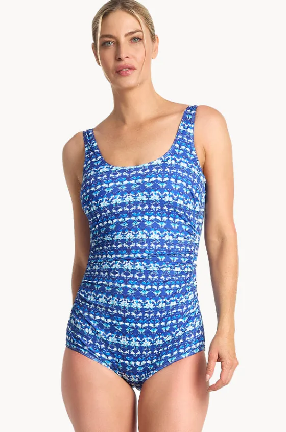 One Pieces^Poolproof Dynasty Pintuck One Piece Navy