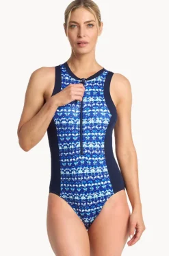 One Pieces^Poolproof Dynasty Zip One Piece Navy
