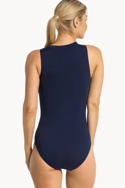 One Pieces^Poolproof Dynasty Zip One Piece Navy