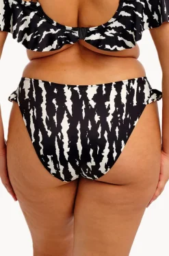 Bottoms^Elomi Swimwear Echo Shell High Leg Bikini Brief BLACK