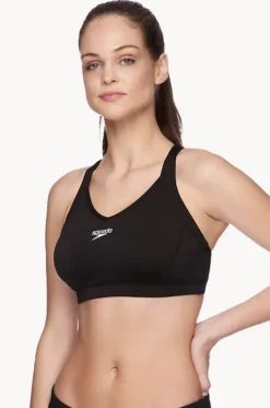 Bikini Tops^Speedo Eco Endurance+ Cross Trainer Racer Top BLACK