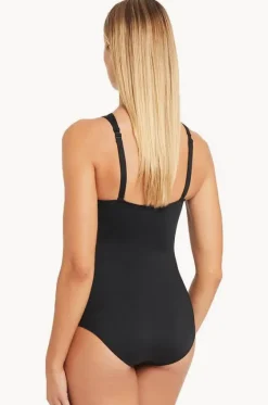 One Pieces^Sea Level Eco Essentials High Neck One Piece Black