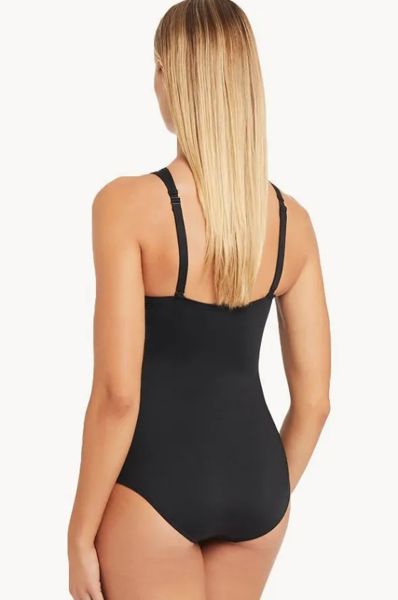One Pieces^Sea Level Eco Essentials High Neck One Piece Black