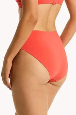 Bottoms^Sea Level Eco Essentials Mid Bikini Pant Flame