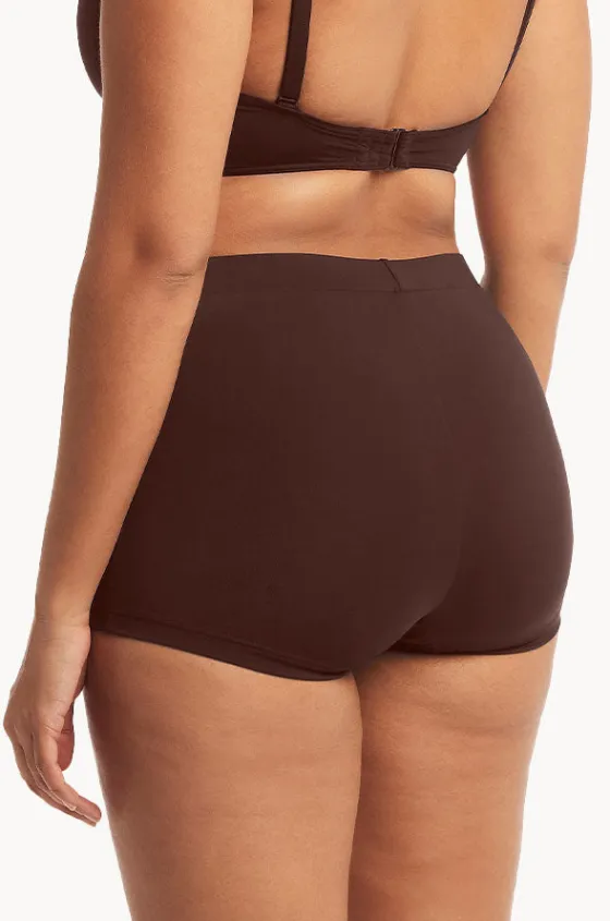 Bottoms^Sea Level Eco Plains Boyleg Pant Cocoa