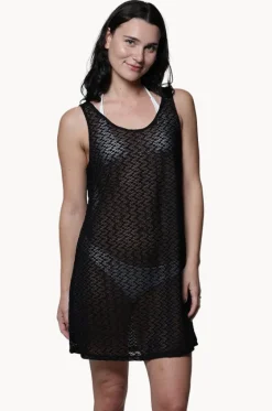 Overswim^J.valdi Escala Lattice Back Dress Black