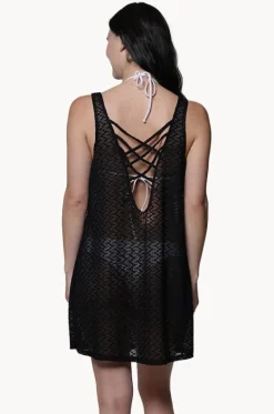 Overswim^J.valdi Escala Lattice Back Dress Black
