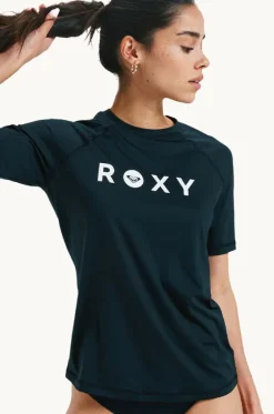 Rashies & Sunsuits^Roxy Essential Short Sleeve Suntop Black