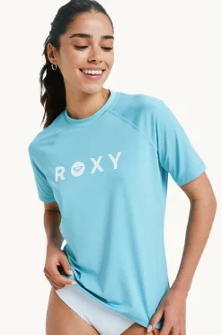 Rashies & Sunsuits^Roxy Essential Short Sleeve Suntop Coast