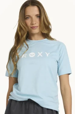 Rashies & Sunsuits^Roxy Essential Short Sleeve Suntop Sky blue