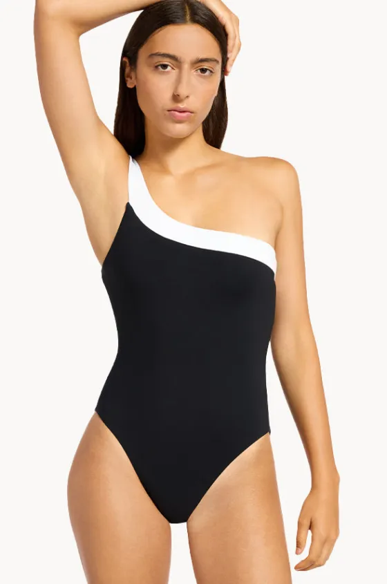 One Pieces^Jets Eternal One Shoulder One Piece Black
