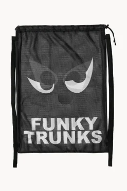 Sport Bags|Bags^Funky Trunks Eye Spy Mesh Gear Bag Black/white