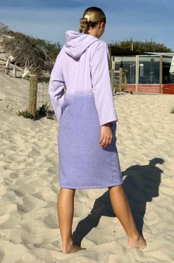Towel Robes & Ponchos|Towel Robes & Ponchos^Back Beach Co Fade Hooded Towelling Robe L/XL Purple