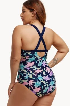 One Pieces^Funkita Fast Flow Brace Me Back One Piece Navy/multi