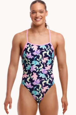 One Pieces^Funkita Fast Flow Tie Me Tight One Piece Navy/multi