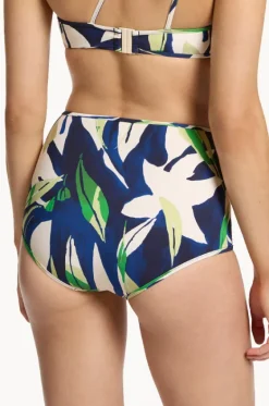 Bottoms^Jets Fauna High Waist Boyleg Ink