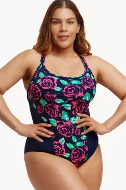 One Pieces^Funkita Feeling Rosy Locked In Lucy One Piece Navy/pink