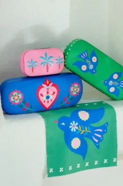 Travel^Annabel Trends Fiesta Heart Safe Keeper Blue/pink