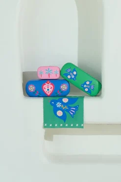 Travel^Annabel Trends Fiesta Heart Safe Keeper Blue/pink