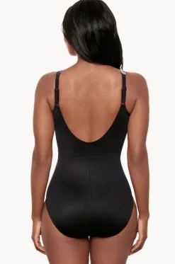 One Pieces^Miraclesuit Fiore Di Luna Oceanus One Piece Black/white