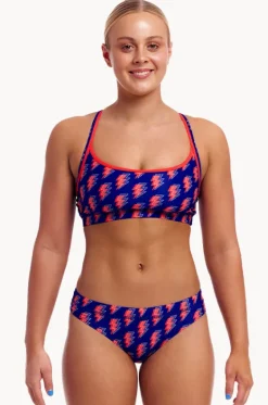 Bikini Sets^Funkita Flash Crop Set Navy/red